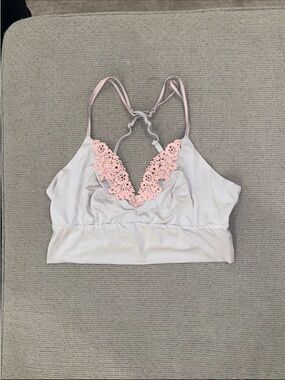 Aerie Silky Satin Lace Cami Bralette